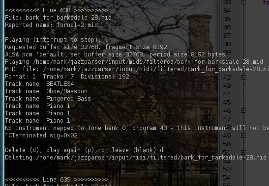 Running checkmidi.py